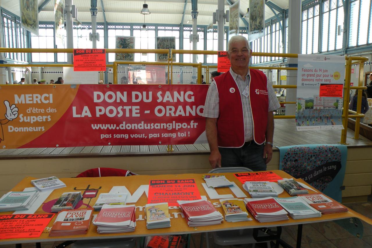 HAUTE MARNE (52) stand à CHAUMONT, 85 donneurs
