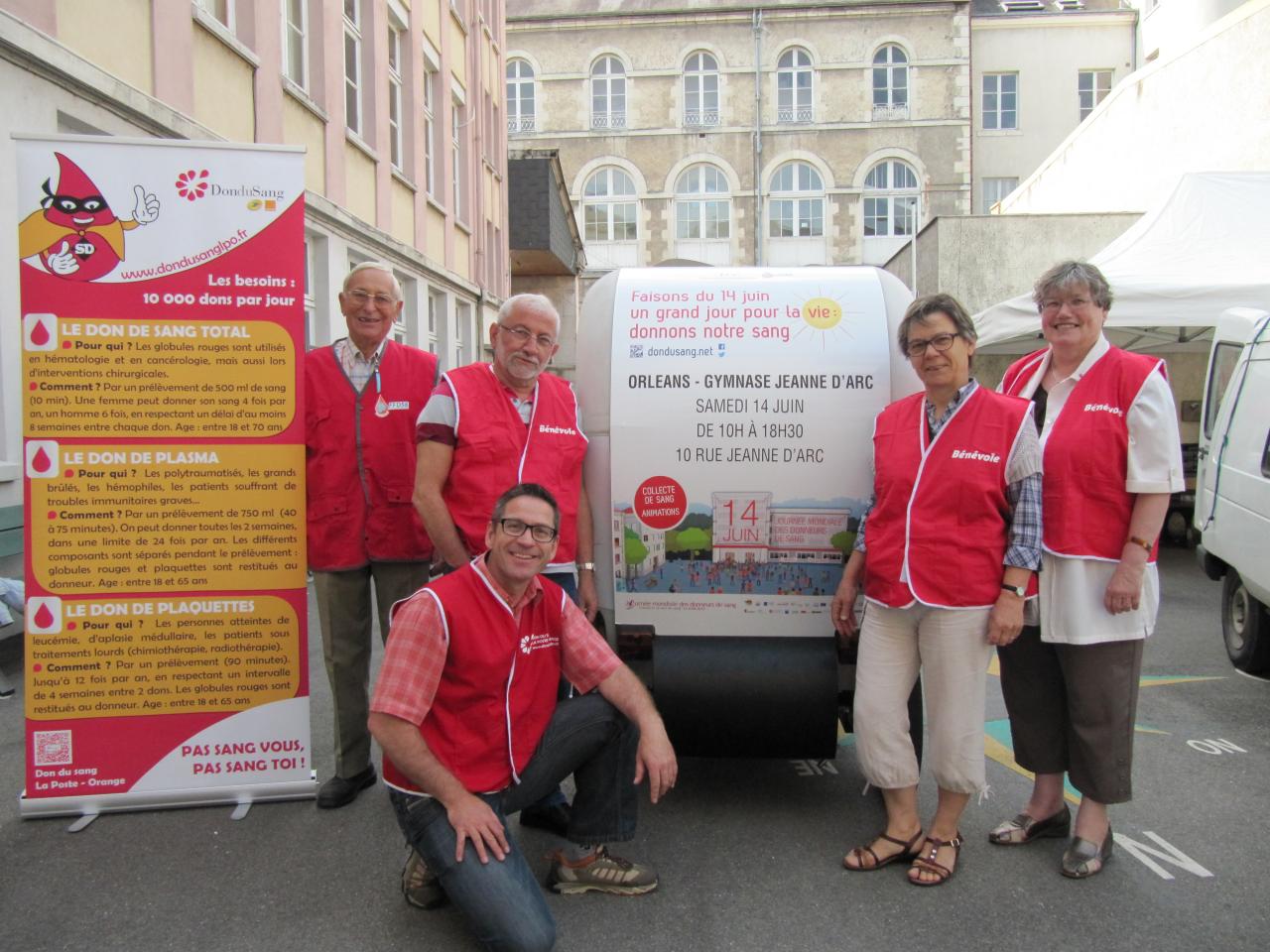 LOIRET (45) sensibilisation à Orléans : 326 donneurs