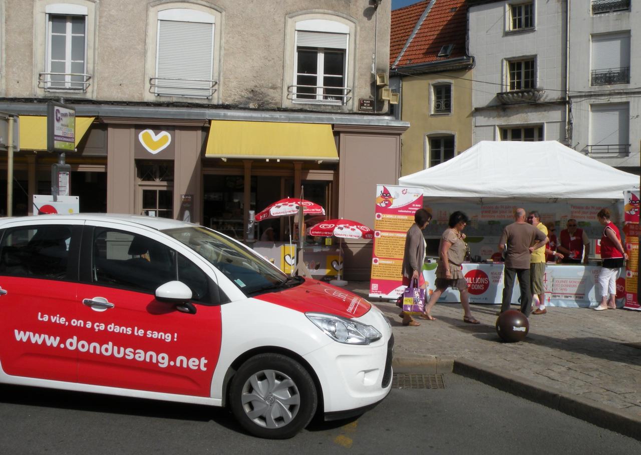 HAUTE MARNE (52) stand à CHAUMONT, 85 donneurs