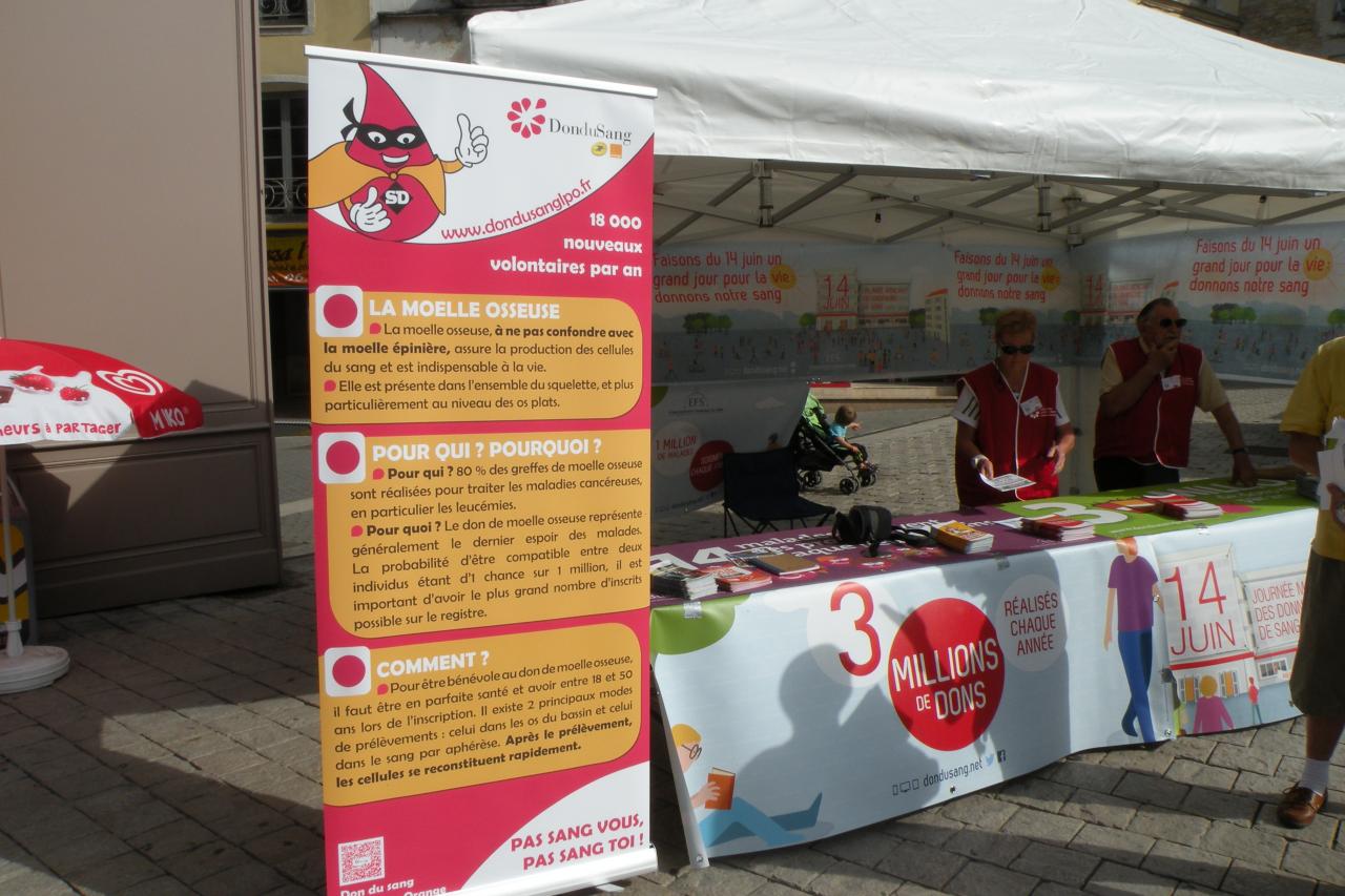 HAUTE MARNE (52) stand à CHAUMONT, 85 donneurs