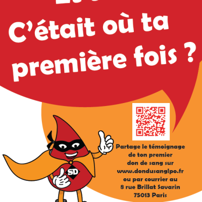 Affiche don du sang première fois